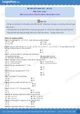 Đề thi giữa kì 1 Toán 6 - Đề số 8